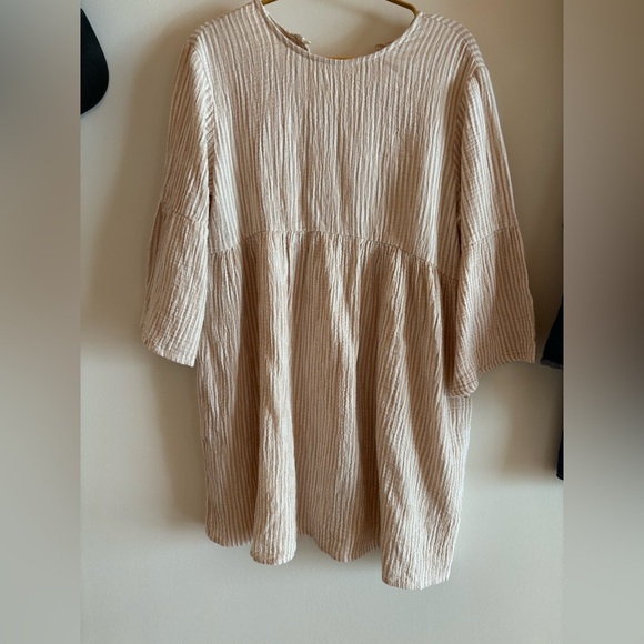 Rylee + Cru Tan Striped Dress - Picture 6 of 9